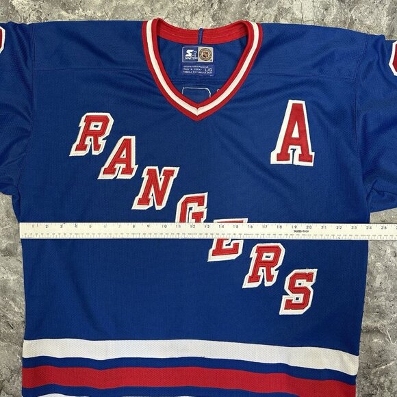 Vintage Wayne Gretzky Starter Jersey Size L New York Rangers 90s Great One #99 - Picture 4 of 5